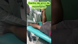 Arco de movimento para flexão de joelho  Tenorrafia de tendão patelar [upl. by Aerdna]