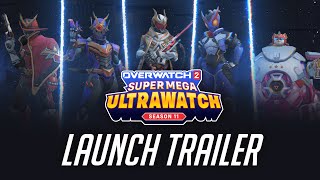 Season 11 Super Mega Ultrawatch Official Trailer  Overwatch 2 [upl. by Yerroc]