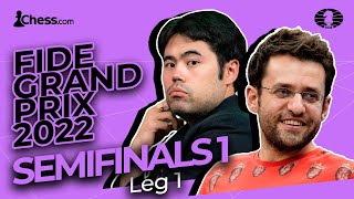 FIDE Grand Prix 2022  Semifinals Game 1 Berlin  Hosts Vishy Anand and Tsatsalashvili [upl. by Nosilla37]