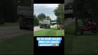 Forklift fails to load car on truck jjsafetyllc safetyfirst forkliftfails [upl. by Akoyn]