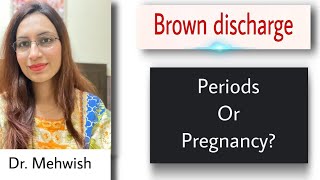 brown discharge period or pregnancy  brown discharge in early pregnancy in urdu  mommy expertise [upl. by Carter]