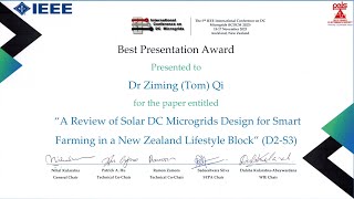 A Review of Solar DC Microgrids Design for Smart Farming in a New Zealand Lifestyle Block [upl. by Oigile576]