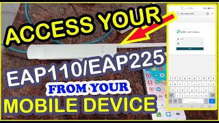 PAANU I ACCESS AT I CONFIGURE ANG TPLINK EAP110EAP225 GAMIT ANG CELLPHONE para sa ating PISOWIFI [upl. by Idahs307]