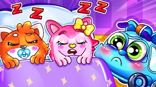 Baby Cant Sleep⭐Sleepover Party SongMore Kids Songs🚑🚓And Nursery Rhymes by Toddler Cars [upl. by Nesyrb259]