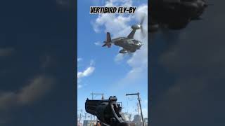 Vertibird Flyby nettes Gimmick Fallout4 [upl. by Gutow197]