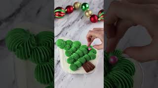 The Grinch Tree Cake 🎄HOLIDAY COUNTDOWN DAY 25 shorts [upl. by Scuram498]