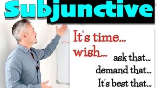 Lesson on the SUBJUNCTIVE Its time I wish [upl. by Lucienne486]