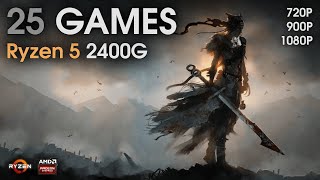 Ryzen 5 2400G APU VEGA 11 Test in 25 Games 2020  720p 900p 1080p Gameplays [upl. by Moreen]