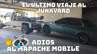 Adios al 🔥 mapache mobile 🔥😢🦝🍺 el ultimo viaje al junkyard 👋 [upl. by Eisnyl]