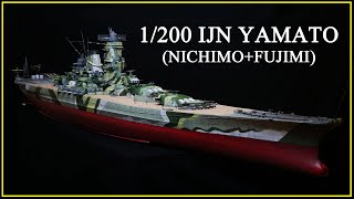 Commissioned 1200 Yamato Full Build World of Warships Camouflage NichimoFujimi [upl. by Zuzana]