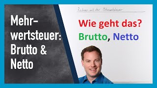 Mehrwertsteuer Brutto amp Netto berechnen [upl. by Rafter313]