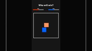 BLUE VS RED Square PART 38 Who will win battle blocks simulation adhd animation [upl. by Profant]