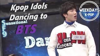 Weekdays KPop Kpop Idols dancing to BTS [upl. by Ydnolem]