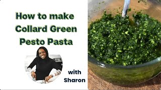 Collard Green Pesto Pasta Recipe [upl. by Tomchay200]