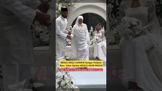 REDZA ROSLI KAHWIN Dengan Pelakon Baru BELLA HANNA Video Sekitar MAJLIS AKAD NIKAH [upl. by Tica]