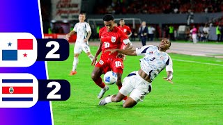 PANAMA IGUALA 2  2 ANTE COSTA RICA POR LA CONCACAF NATIONS LEAGUE  REY DEPORTIVO [upl. by Divadnoj]