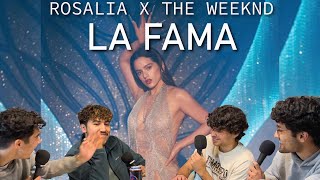 ROSALÍA ft The Weeknd  LA FAMA Official Video REACTION [upl. by Mikkanen]