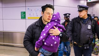 Elon Musk SPOTS 5YearOld Girl Alone In The Bus What Happens Next Will Melt Your Heart [upl. by Akaenahs]