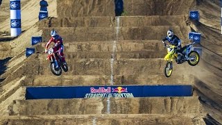 Ryan Dungey VS James Stewart Semifinals  Red Bull Straight Rhythm 2015 [upl. by Llerrad48]