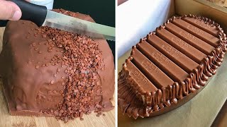 My Favorite Chocolate KITKAT Cake Decorating Recipes  Perfect and Easy Chocolate Cake Ideas [upl. by Aissatan362]