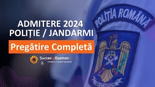 Pregătire Admitere Poliție  Jandarmi Pregătire completă la toate materiile pe SuccesLaExamenro [upl. by Anahcar]