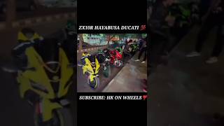 ZX10R HAYABUSA DUCATI V4S 💯🔥 shorts motovlog vlog ninjah2 [upl. by Oirasec573]