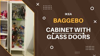 IKEA Baggebo Cabinet with Glass Doors affordable glass cab for anime figures [upl. by Ahsenav]