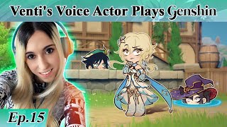 Ventis English Voice Actor plays GENSHIN IMPACT Part 15  Im Just a Box And Life is a Nightmare [upl. by Ettenot]