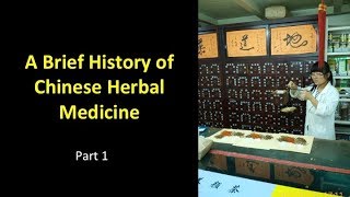 History of Chinese Herbal Medicine Part 1 [upl. by Lindsay]