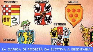 La Nascita Delle Signorie e Degli Stati Regionali Storia DItalia [upl. by Nuahsal716]