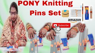 PONY Knitting Pins  review  amazon  amazon review [upl. by Darrick548]