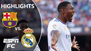 Alabas El Clasico rocket helps Real Madrid win 21 vs Barcelona  LaLiga Highlights  ESPN FC [upl. by Hilde]