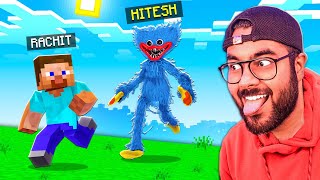 HUGGY WUGGY in MINECRAFT 🤣  Trolling theRachitroo 🤣  Hitesh KS [upl. by Zenda822]