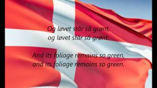 Danish National Anthem  quotDer Er Et Yndigt Landquot DAEN [upl. by Euqor721]