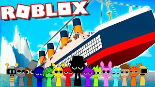 Sprunki Mr Black Playing Tsunami Disaster Simulator  ROBLOX  Incredibox Sprunki [upl. by Absa]