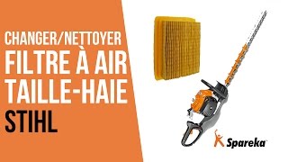 Comment changer le filtre à air de son taillehaie thermique Stihl [upl. by Riva]