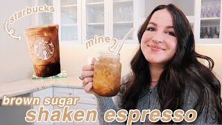 Starbucks Iced Brown Sugar Oat Milk Shaken Espresso [upl. by Nossah]