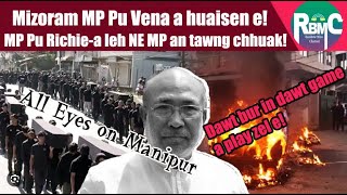 Mizoram MP Pu Vena leh Pu Richarda te Zofate tan an che tha e Birenan dawt game a khel zui zel [upl. by Harlie]