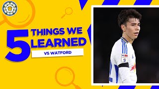 HOW GOOD IS AO TANAKA FOR LEEDS UNITED  5 Things We Learned From Leeds United 21 Watford [upl. by Walrath4]