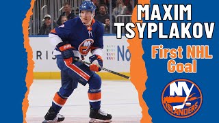 Maxim Tsyplakov 7 New York Islanders first NHL goal Oct 10 2024 [upl. by Aldin]