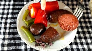 Delicious Turkish Sausage Sucuk Recipe [upl. by Eittocs]