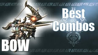 Monster Hunter World MHW  The BEST Bow Combos Guide [upl. by Xel661]