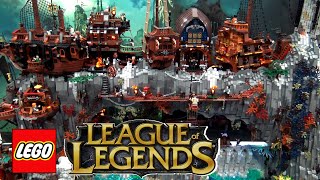 Huge LEGO League of Legends Bilgewater Bay with Lights [upl. by Charleton386]