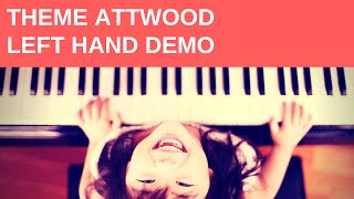 Piano Tutorial Theme  Left Hand  Grade 1 Piano ABRSM [upl. by Shay]