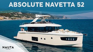 Absolute Yachts  Navetta 52  POV Boat tour esterni e cabine [upl. by Ailyt]