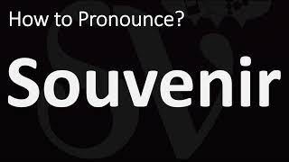 How to Pronounce Souvenir CORRECTLY [upl. by Trebron]