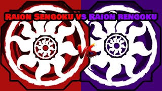 SHINDO RAION SENGOKU VS RAION RENGOKU DÉMONSTRATION [upl. by Attirehs]