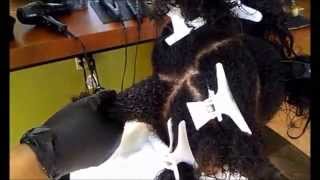 Keratin Treatment on African American hair [upl. by Akirderf]