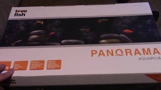 lovefish panorama 40 litre fish tank unboxing [upl. by Wardle63]