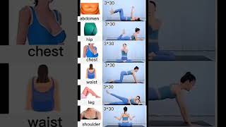 30Day Challenge for Toning Abdomen Hip Chest Waist Leg and Shoulders [upl. by Dirk]